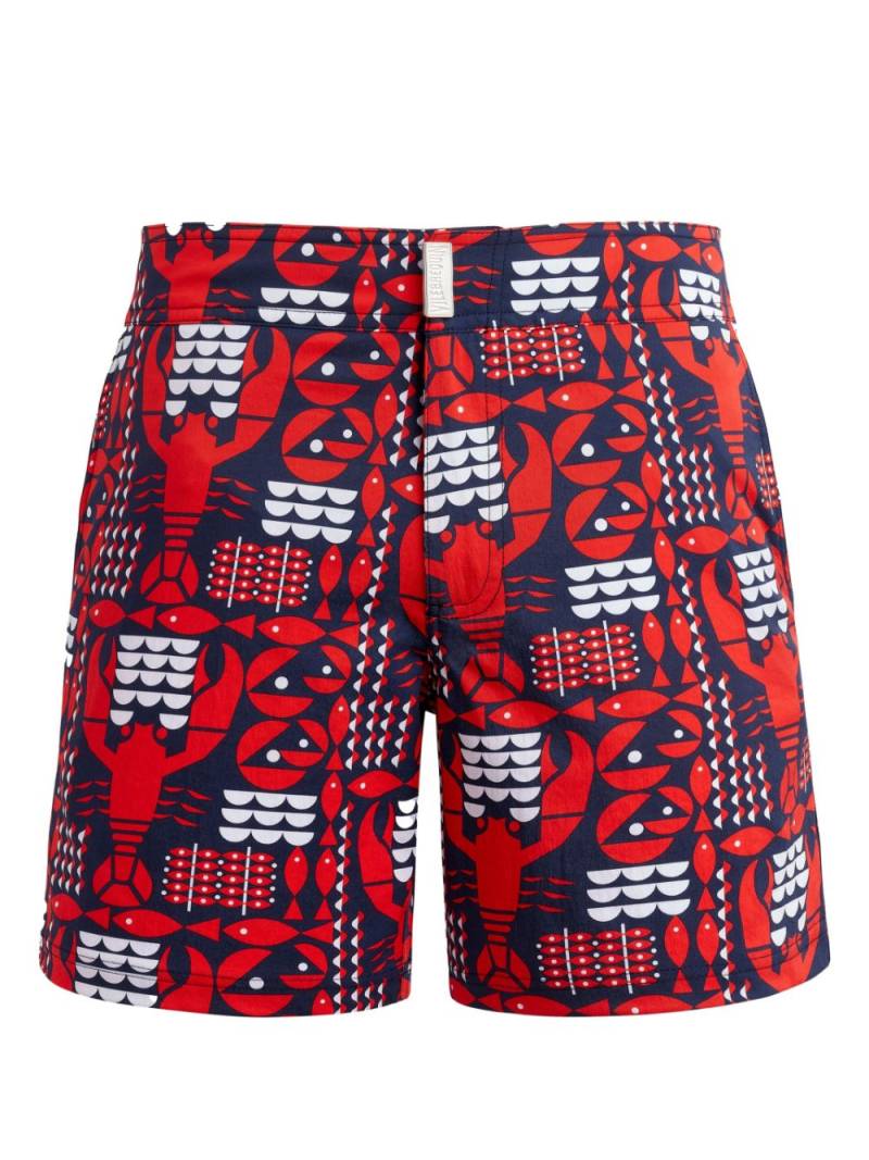 Vilebrequin lobster-print swim shorts - Blue von Vilebrequin