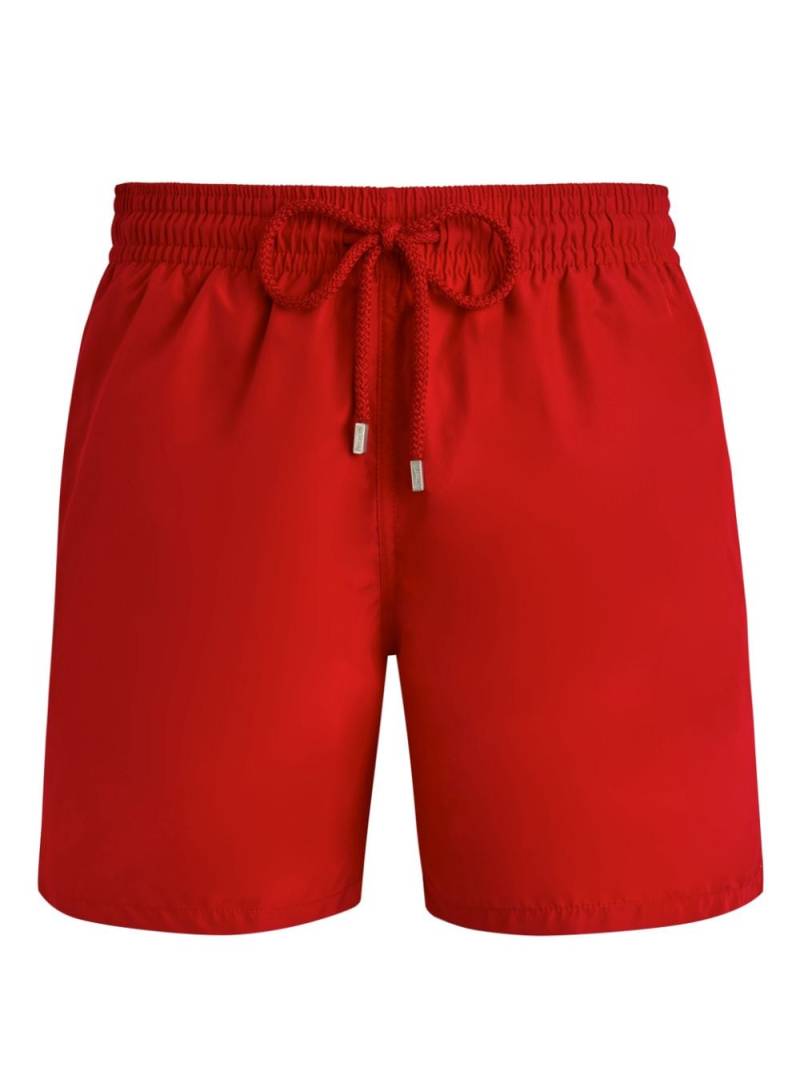 Vilebrequin logo-appliqué swim shorts - Red von Vilebrequin