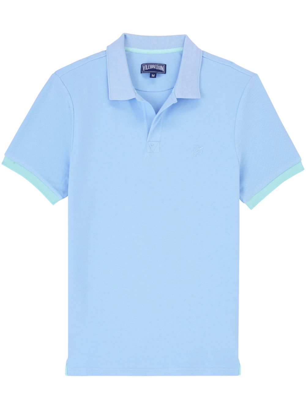 Vilebrequin logo-embroidered organic-cotton polo shirt - Blue von Vilebrequin