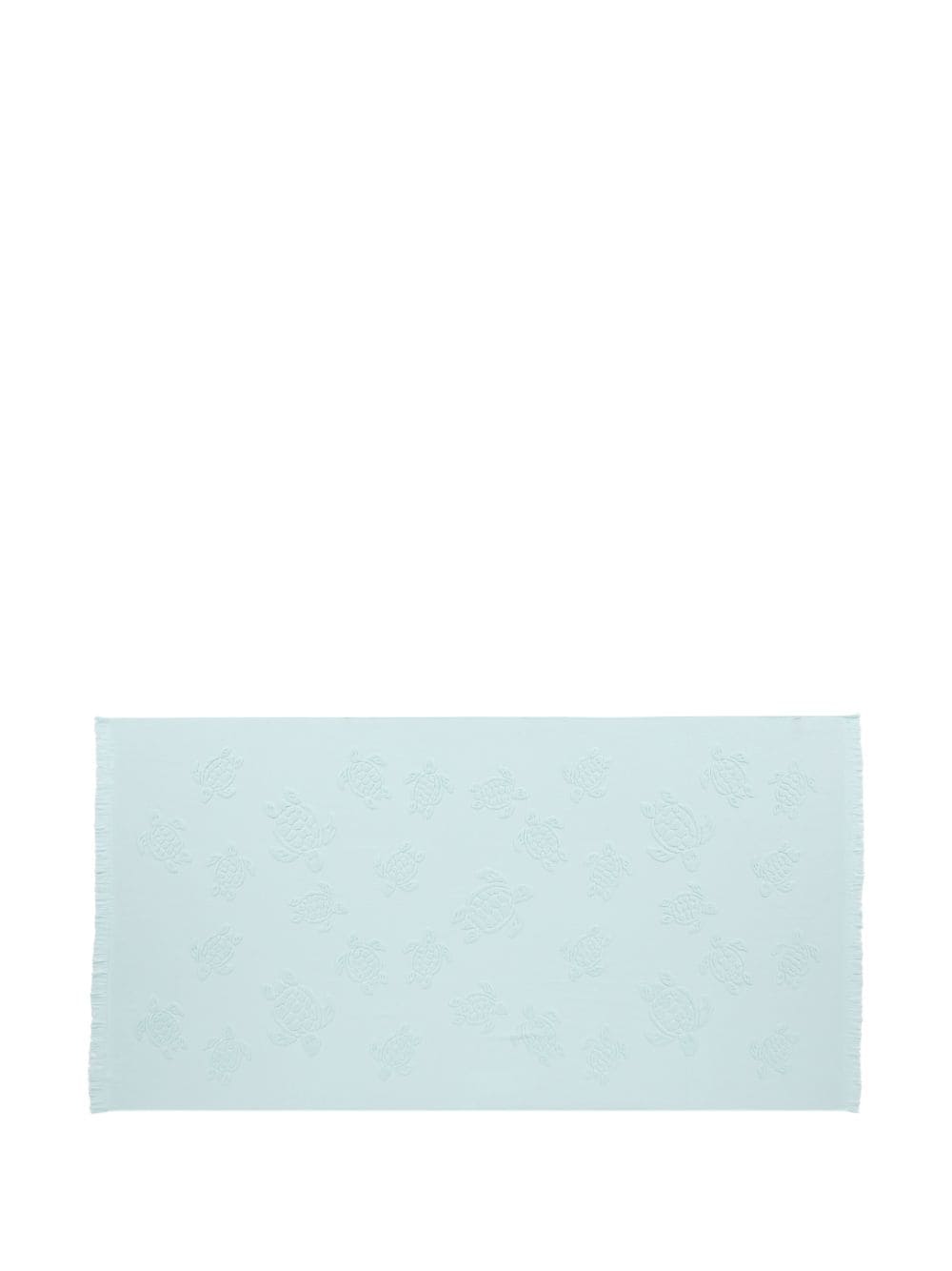 Vilebrequin logo-embroidered organic cotton towel - Blue von Vilebrequin