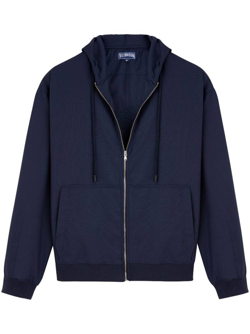 Vilebrequin logo-jacquard hooded jacket - Blue von Vilebrequin