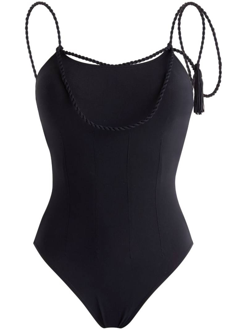 Vilebrequin rope swimsuit - BLACK/BLACK von Vilebrequin