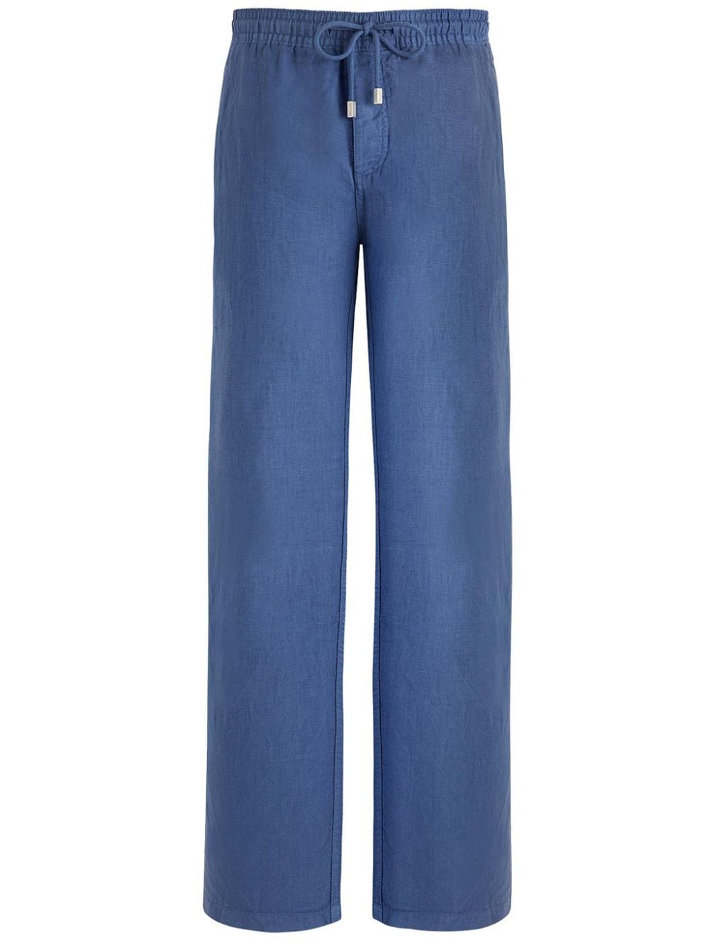 Vilebrequin straight leg linen trousers - Blue von Vilebrequin