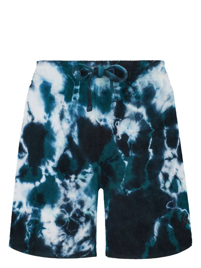 Vilebrequin tie-dye organic cotton-blend shorts - Blue von Vilebrequin