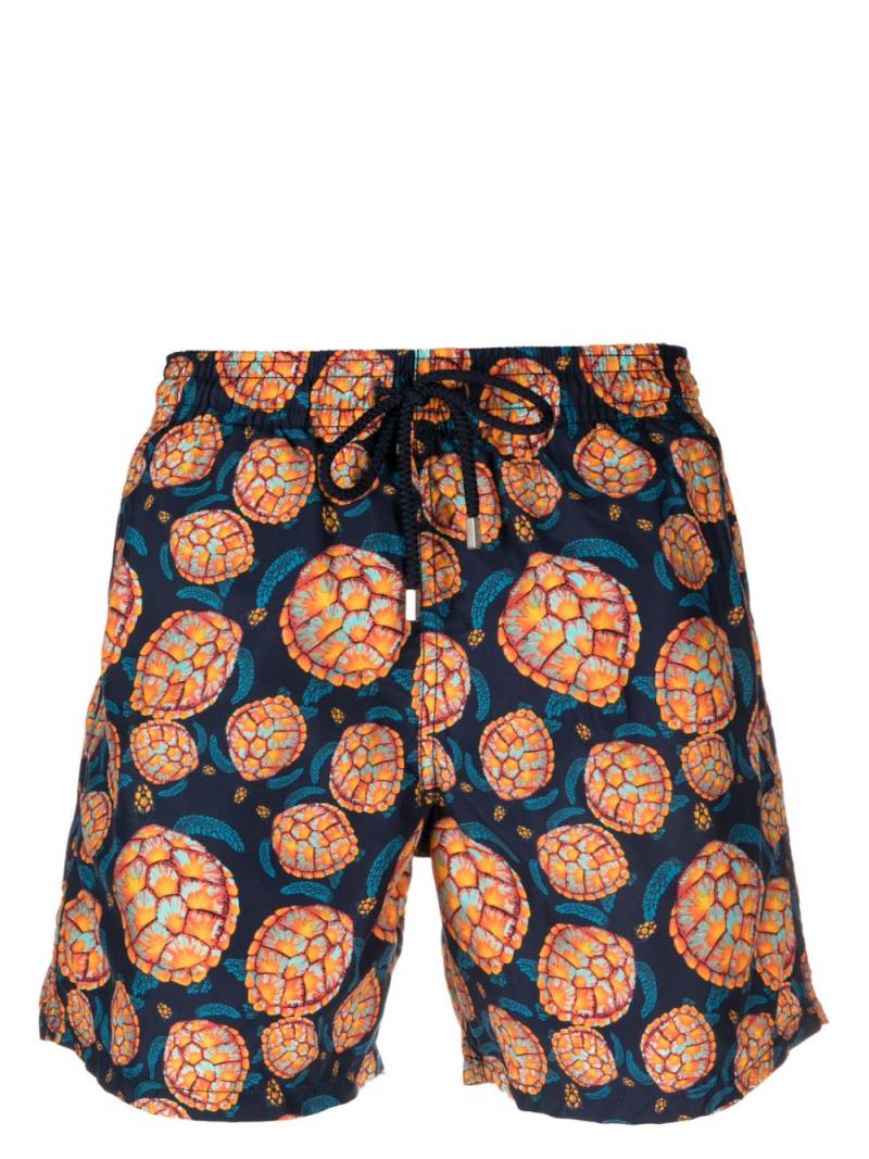 Vilebrequin turtle-print swim shorts - Blue von Vilebrequin