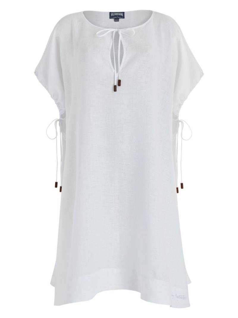 Vilebrequin x Angelo Tarlazzi linen dress - White von Vilebrequin