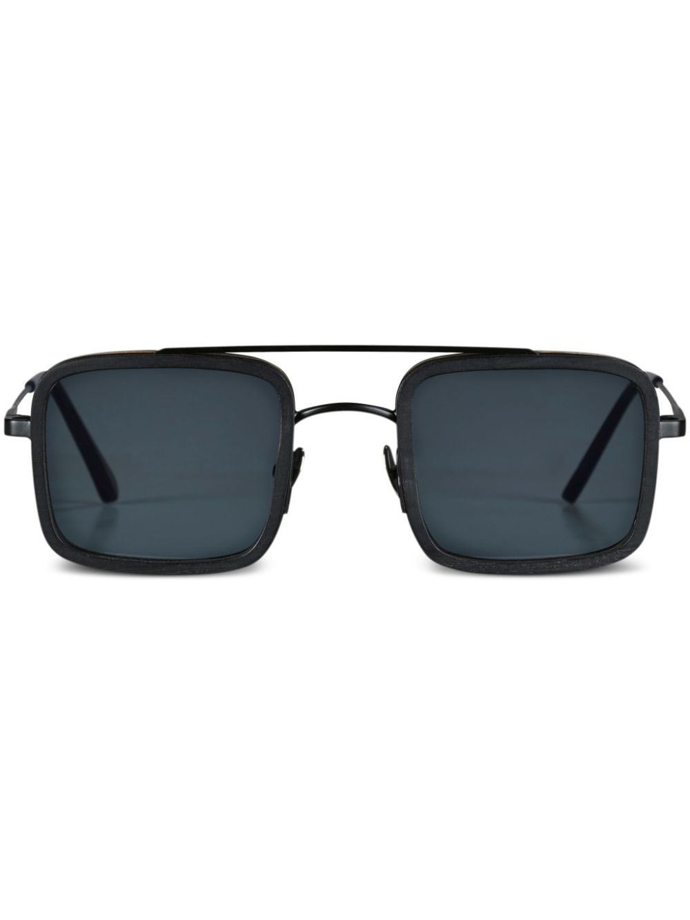 Vilebrequin x Shelter square-frame sunglasses - Black von Vilebrequin