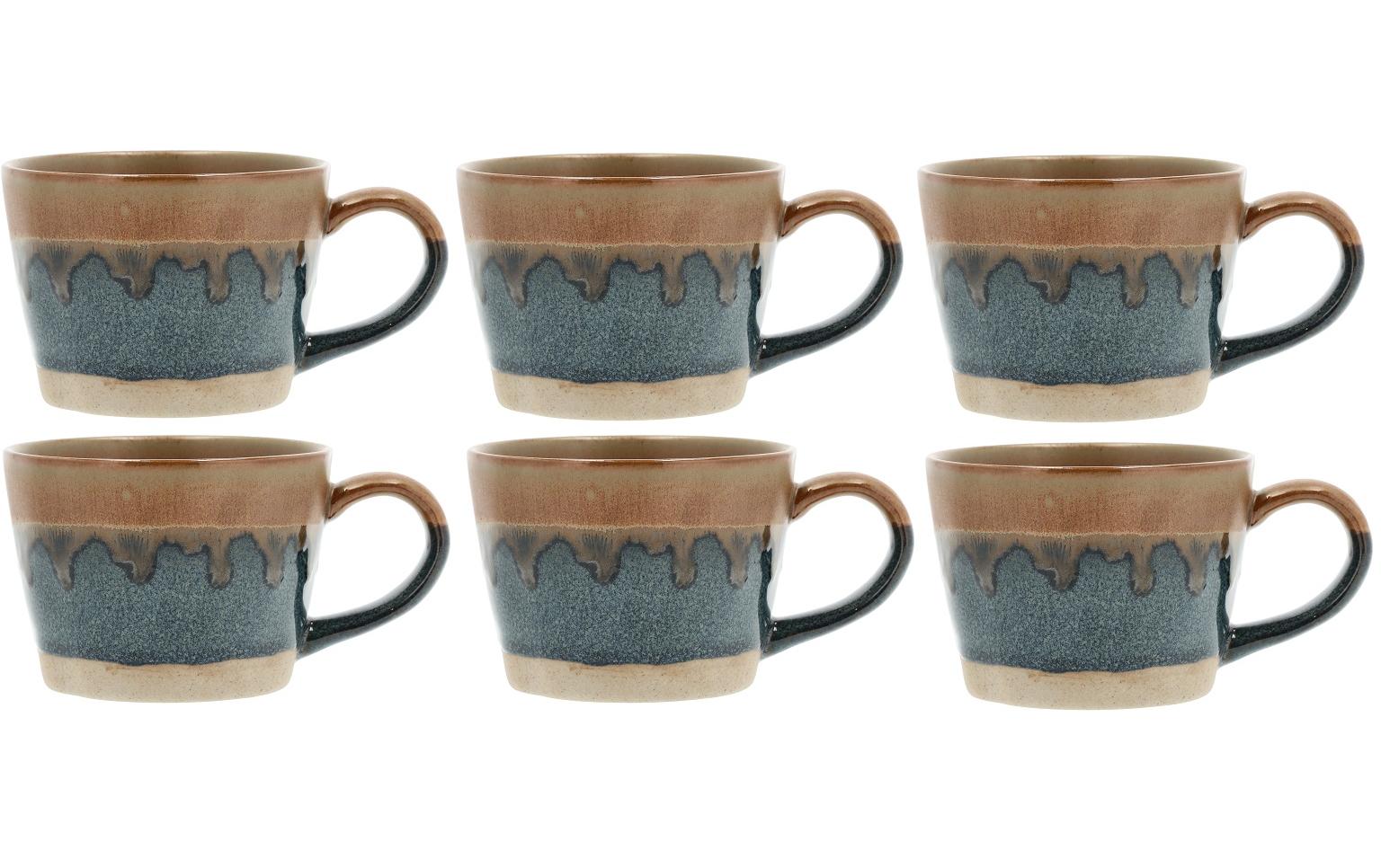 Villa Collection Denmark Cappuccinotasse »Tasse Evig 300ml Blue/Brown« von Villa Collection Denmark