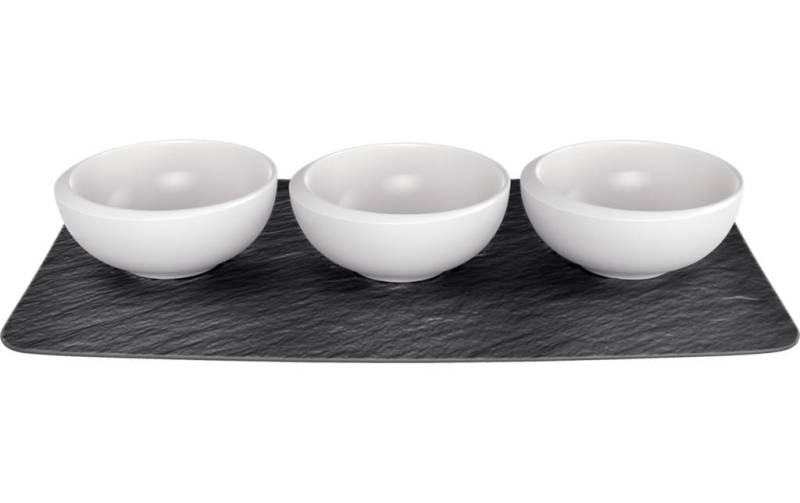 Villeroy & Boch Dessertschale »NewMoon 4 Stück«, 4 tlg., aus Porzellan von Villeroy & Boch