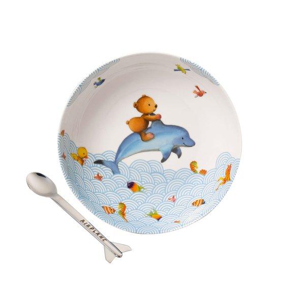 Kinder Essen-set, 2tlg Ef Happy As A Bear Unisex Multicolor ONE SIZE von Villeroy&Boch