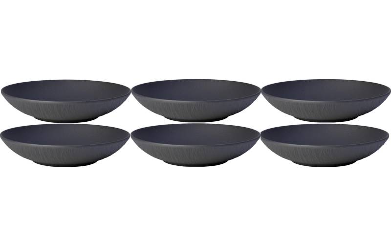 Villeroy & Boch Suppenteller »Manufacture Rock Ø 23.5 cm Schwarz« von Villeroy & Boch