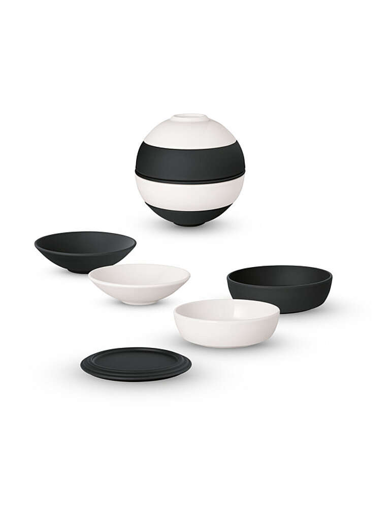 VILLEROY & BOCH La Petite Boule BLACK&WHITE ICONIC 5tlg schwarz von Villeroy & Boch