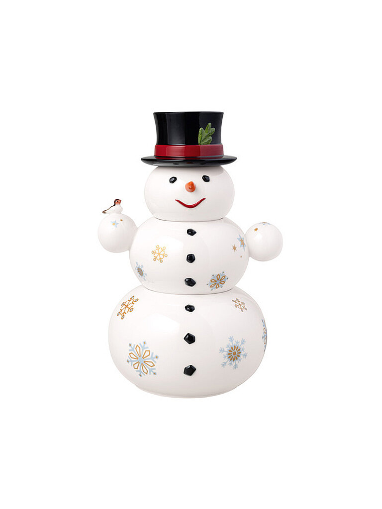 VILLEROY & BOCH Weihnachtsdose 31cm SCHNEEMANN  bunt von Villeroy & Boch