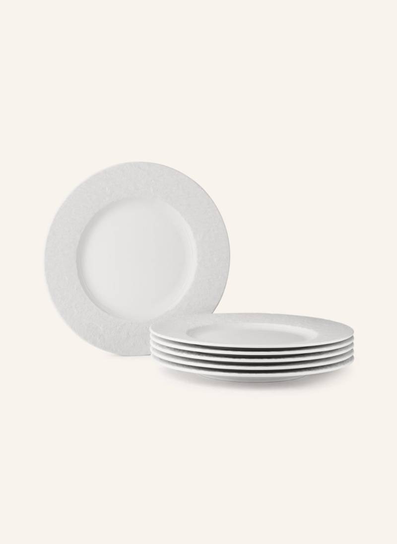 Villeroy & Boch 6er-Set Dessertteller Manufacture Rock weiss von Villeroy & Boch