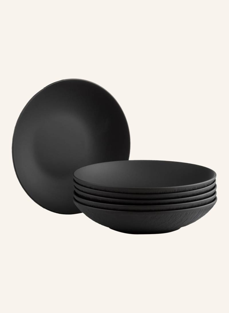 Villeroy & Boch 6er-Set Schalen Manufacture Rock schwarz von Villeroy & Boch