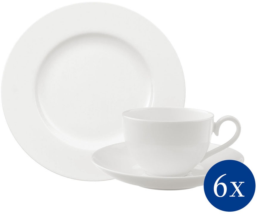 Villeroy & Boch Kaffeeservice »Geschirr-Set, Service Royal«, (Set, 18 tlg.), edel und elegant, 18 Teile, für 6 Personen von Villeroy & Boch