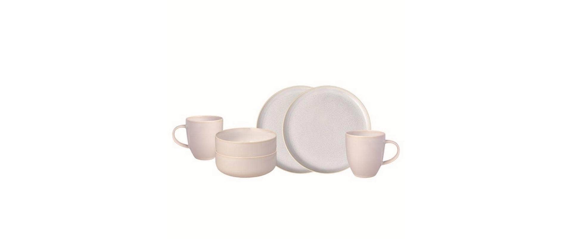 Villeroy & Boch Kombiservice »Crafted Cotton 1 Stück,Weiss«, (6 tlg.) von Villeroy & Boch