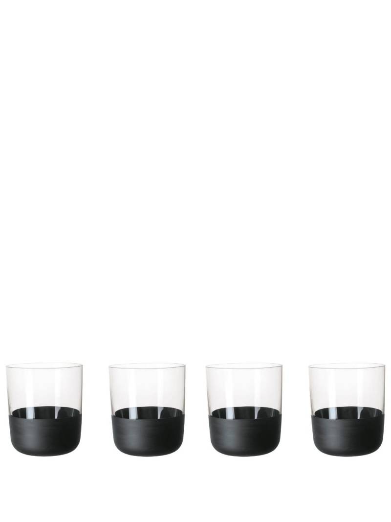 Villeroy & Boch Manufacture Rock whiskey glass (set of 4) - Black von Villeroy & Boch