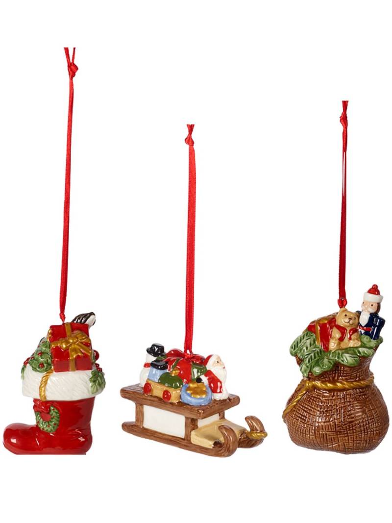 Villeroy & Boch Nostalgic ornaments (set of three) - Red von Villeroy & Boch