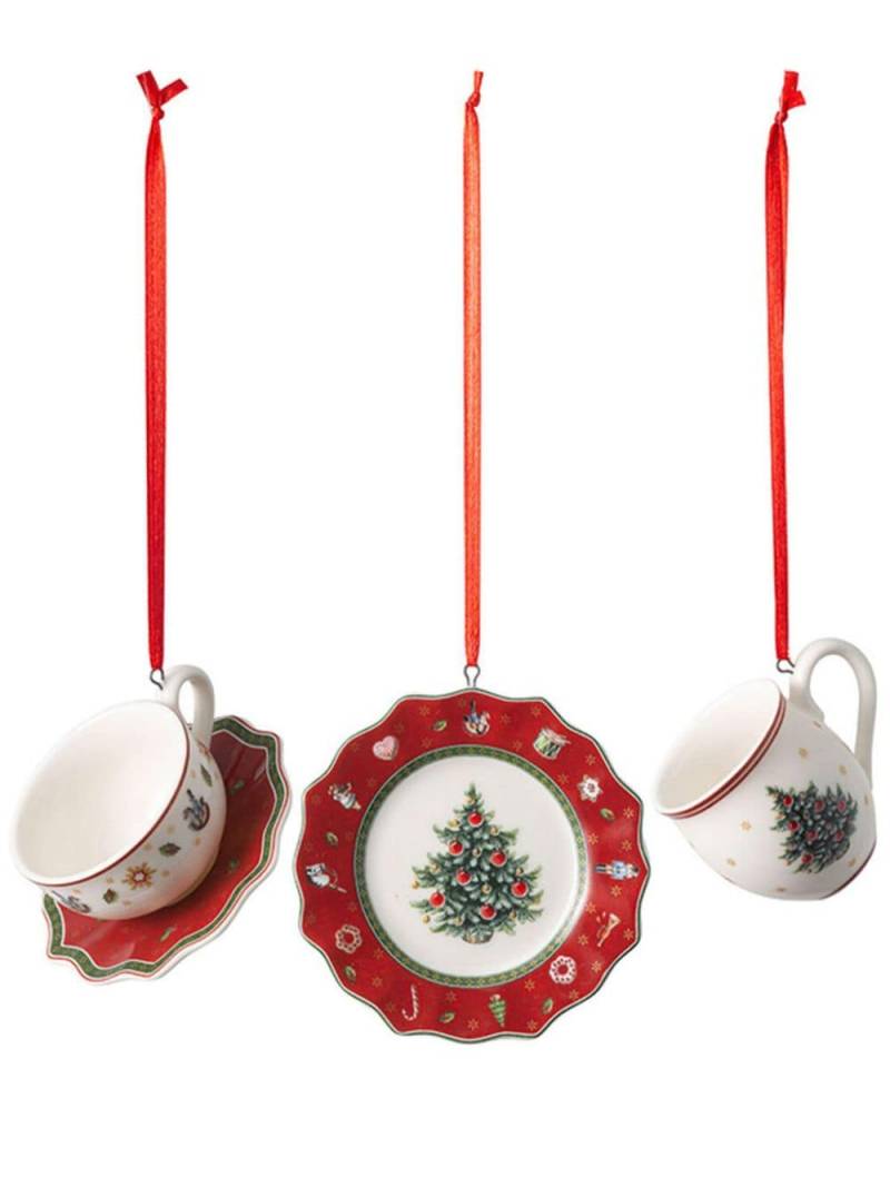 Villeroy & Boch Toy's Delight ornaments (set of three) - Red von Villeroy & Boch