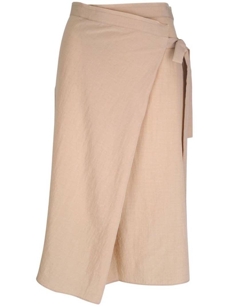 Vince asymmetric wrap skirt - Neutrals von Vince