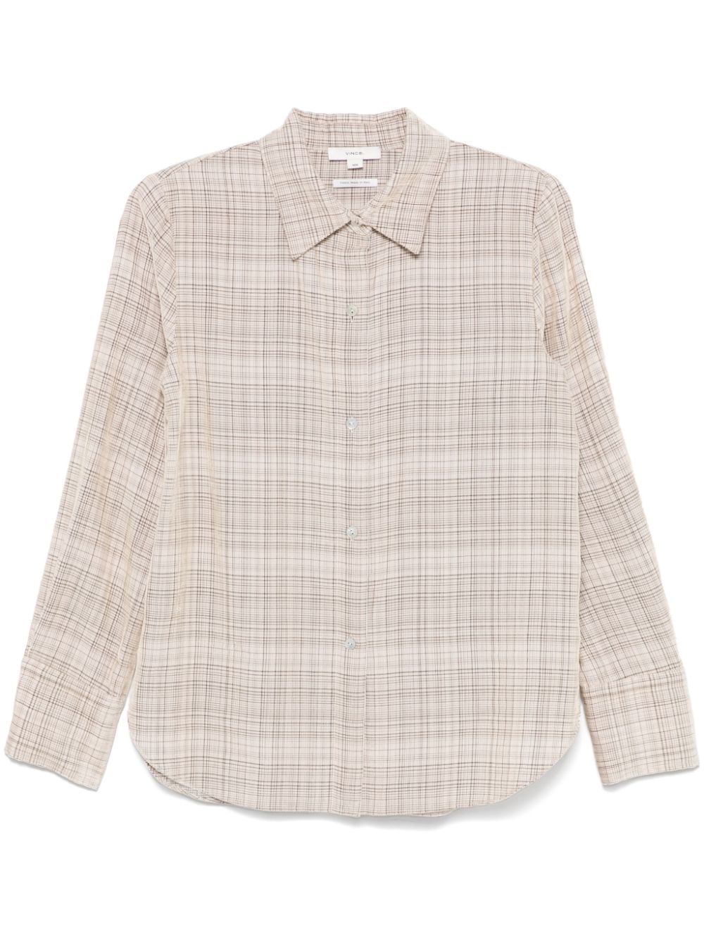 Vince check-pattern shirt - Neutrals