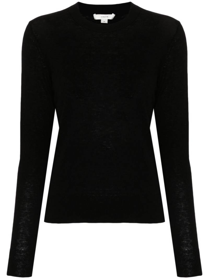 Vince crew-neck fine-knit jumper - Black von Vince