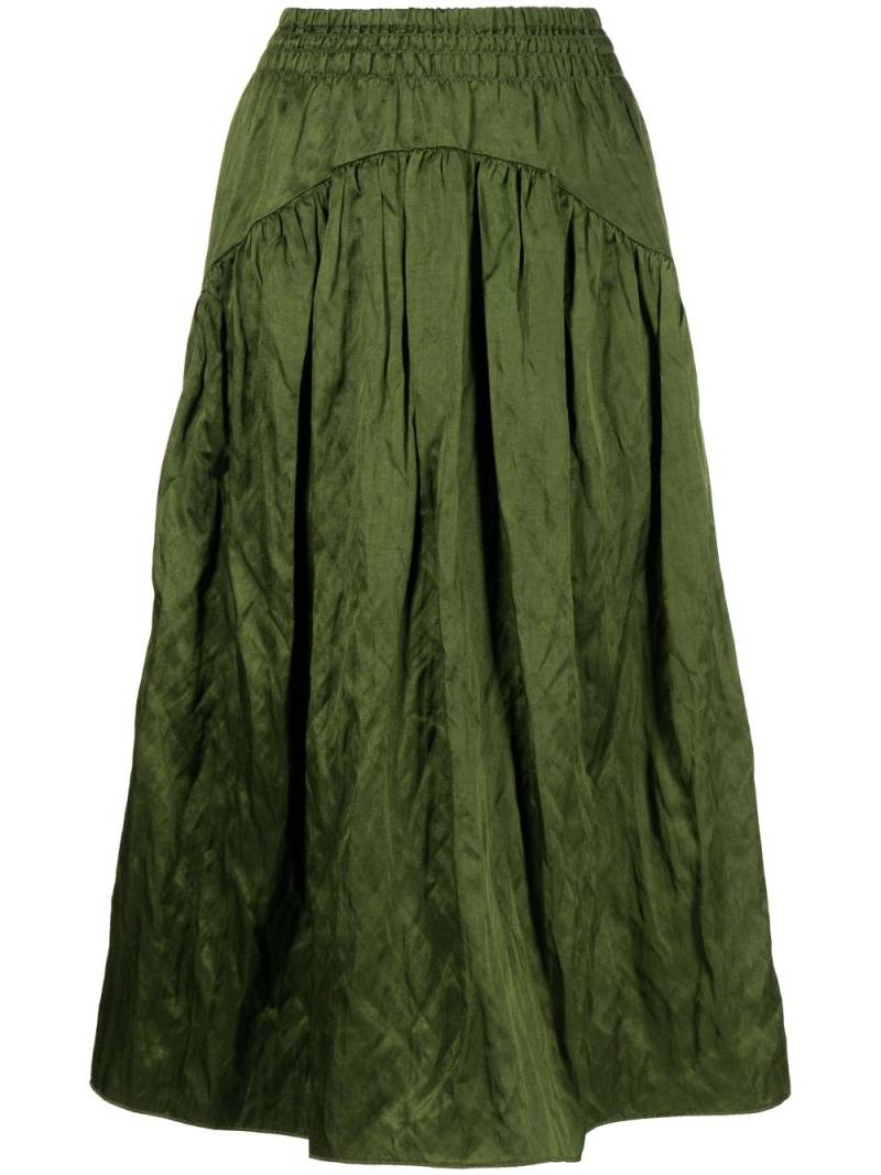 Vince crushed A-line skirt - Green von Vince