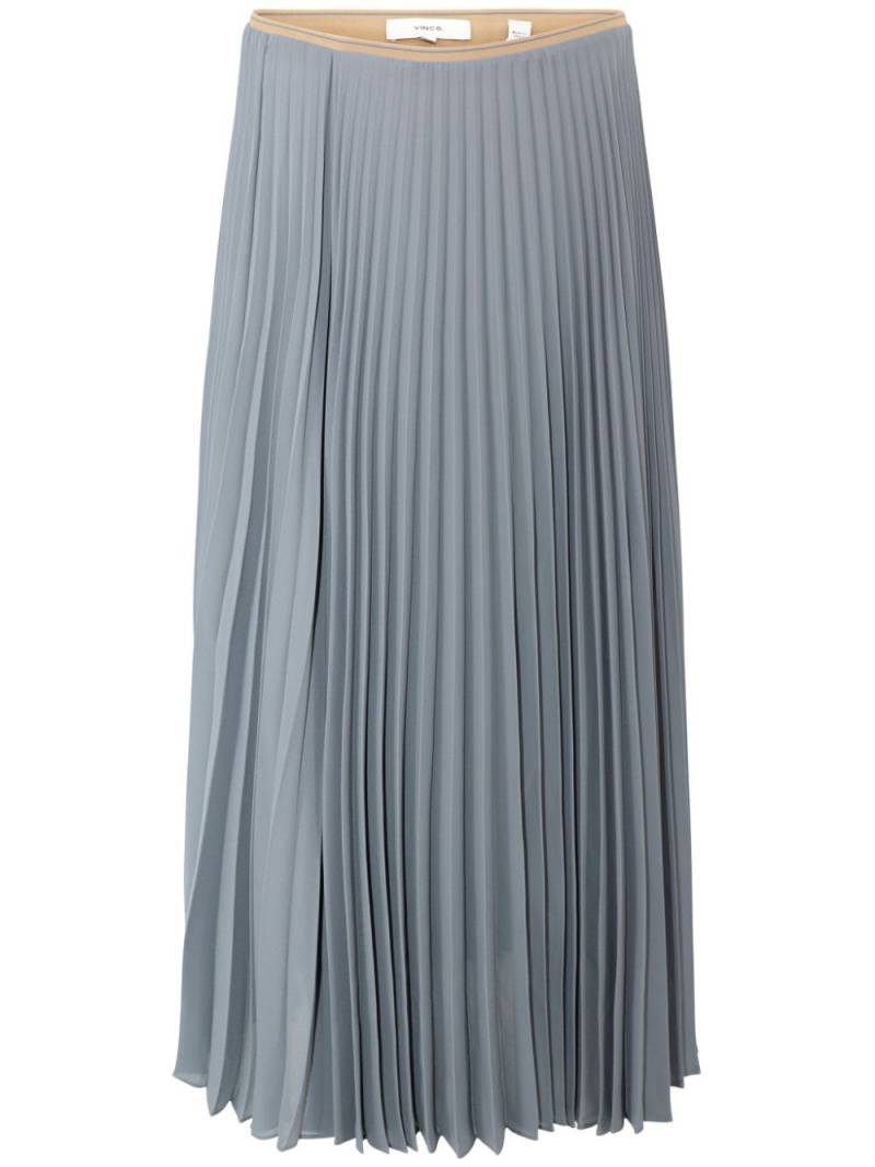 Vince draped pleated skirt - Blue von Vince