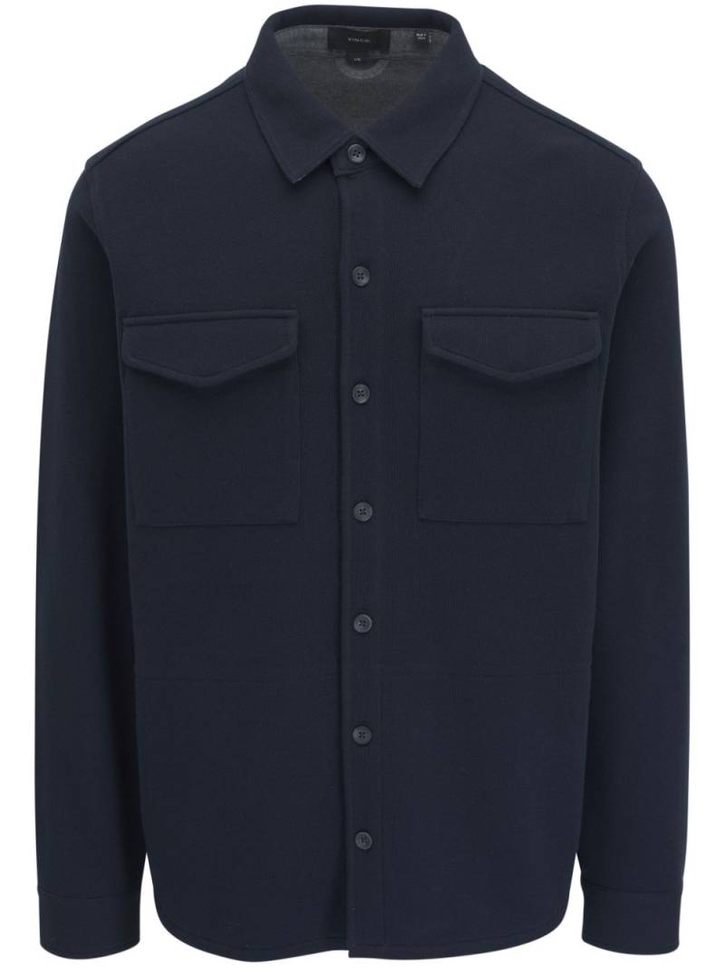 Vince flap-pocket shirt jacket - Blue von Vince