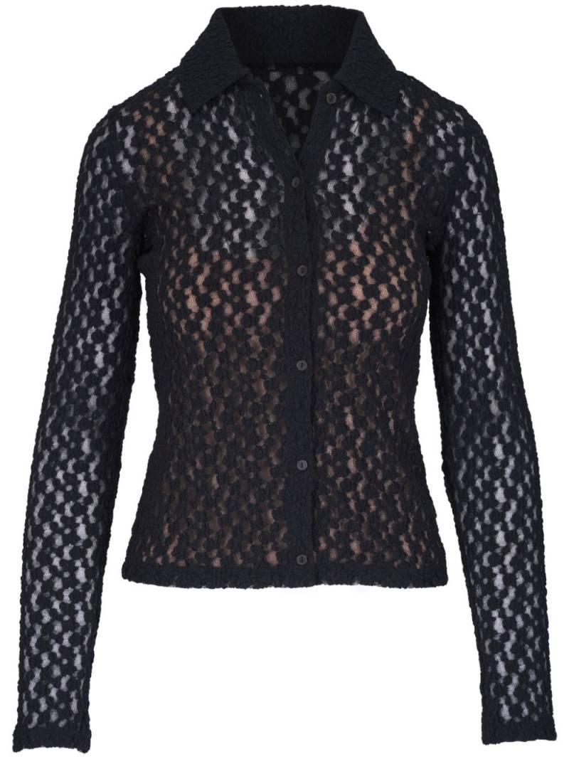 Vince floral lace shirt - Black von Vince