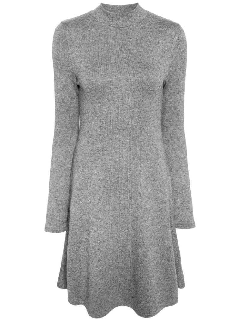 Vince high-neck flared knit dress - Grey von Vince