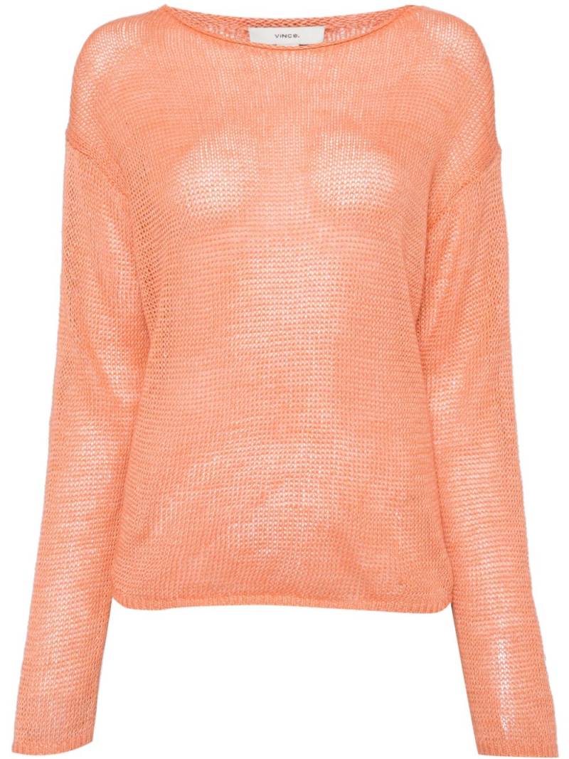 Vince knitted linen jumper - Orange von Vince