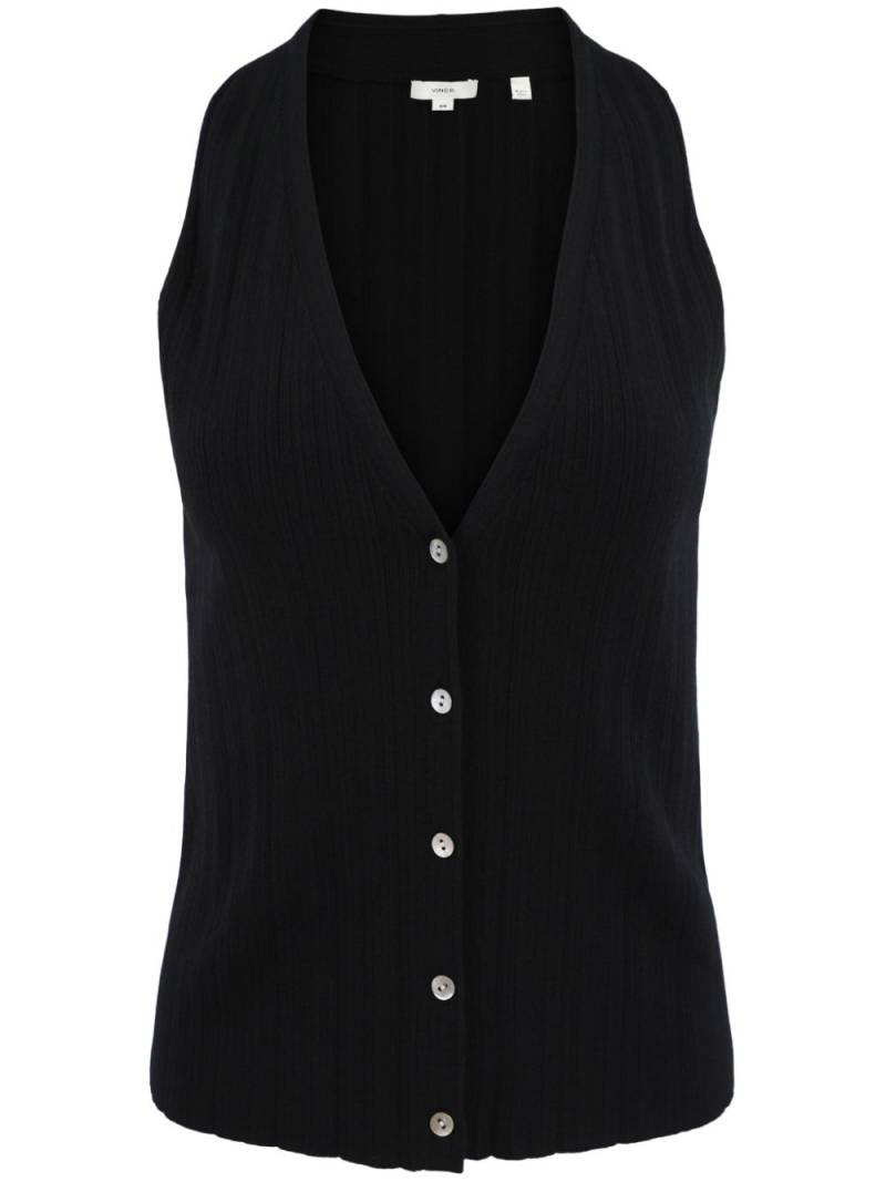 Vince knitted vest top - Black von Vince