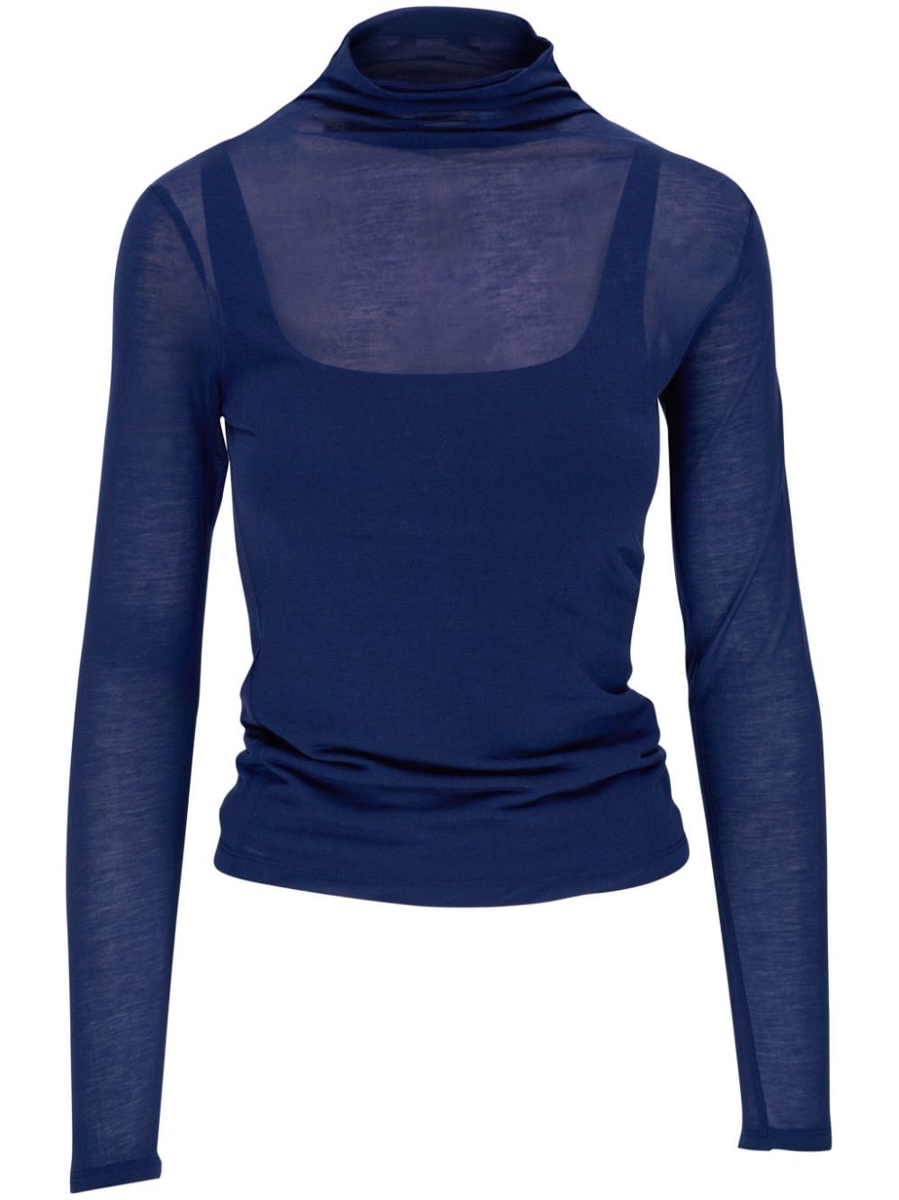 Vince layered-design mock-neck top - Blue von Vince