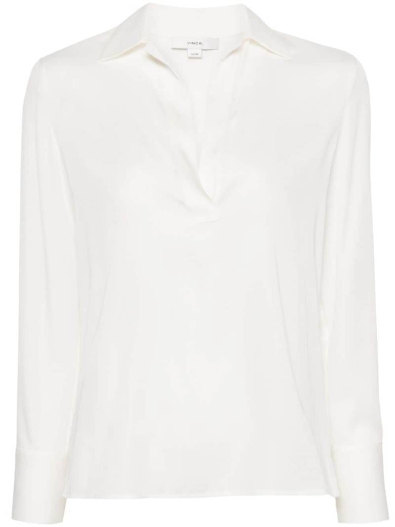 Vince long-sleeve blouse - White von Vince