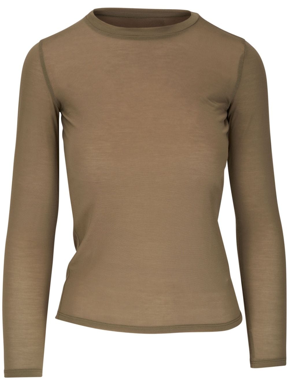 Vince long-sleeve lyocell T-shirt - Brown von Vince