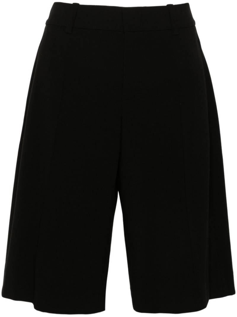 Vince low-rise pintuck shorts - Black von Vince