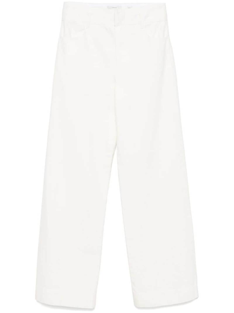 Vince mid-rise double-waistband trousers - White von Vince