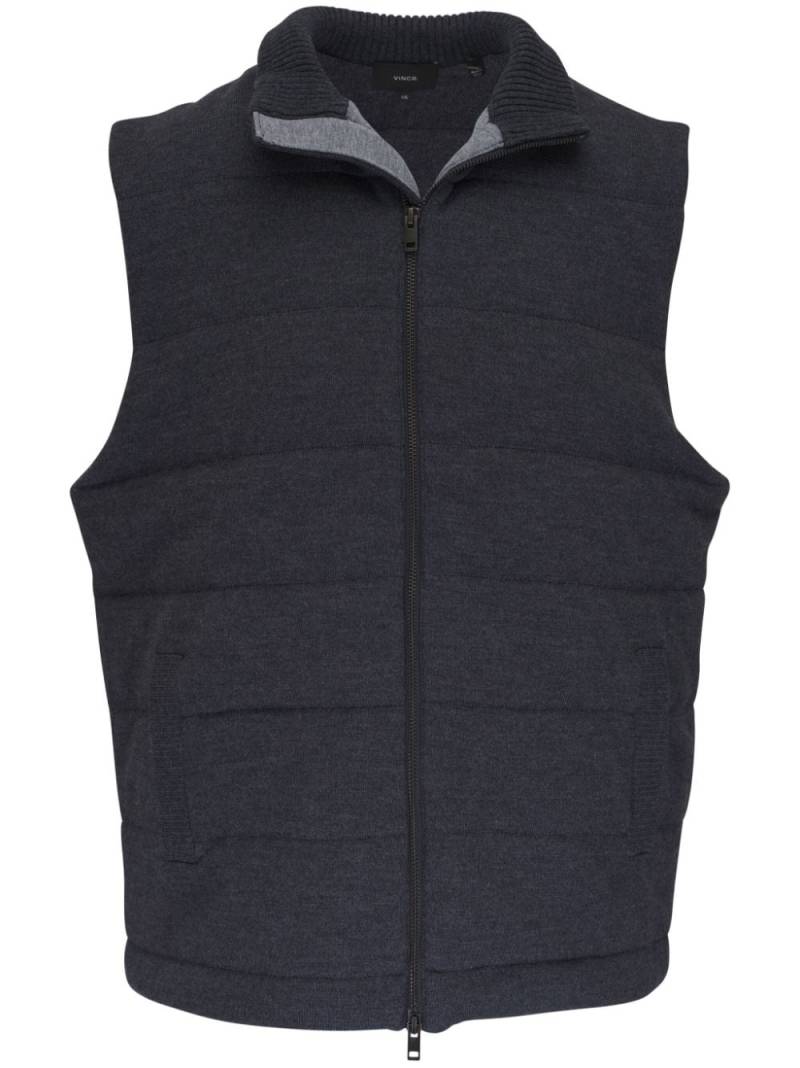 Vince padded merino wool vest - Grey von Vince