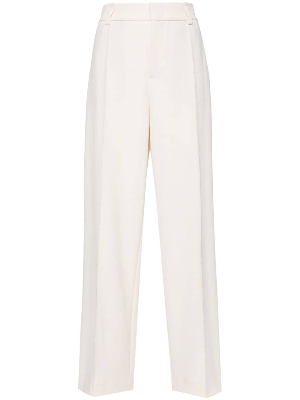 Vince pintuck wide-leg trousers - Neutrals von Vince