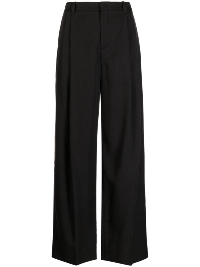 Vince pleated wide-leg trousers - Black von Vince