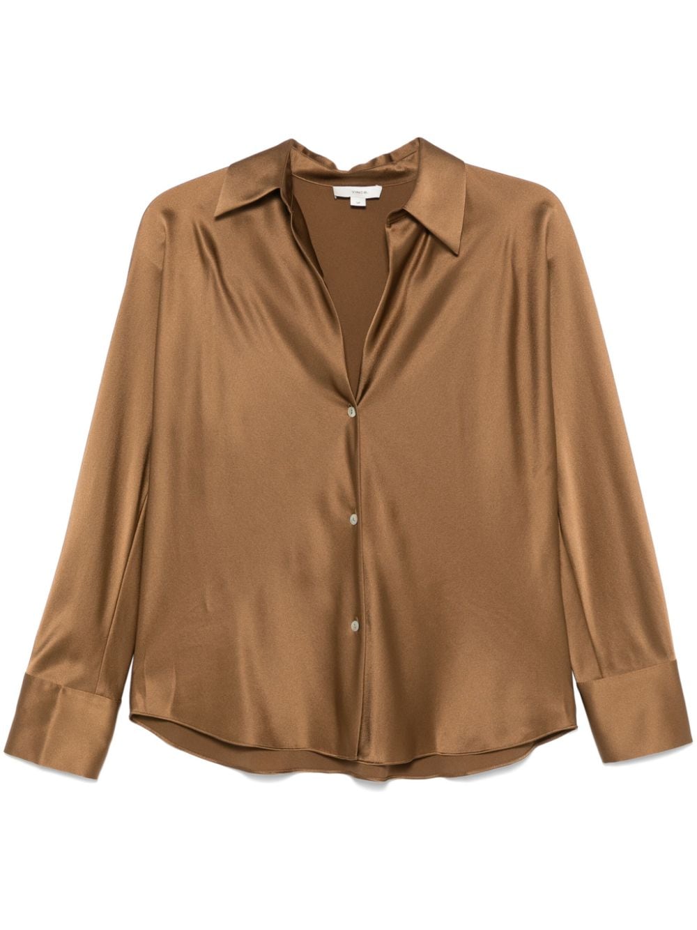 Vince satin shirt - Brown von Vince