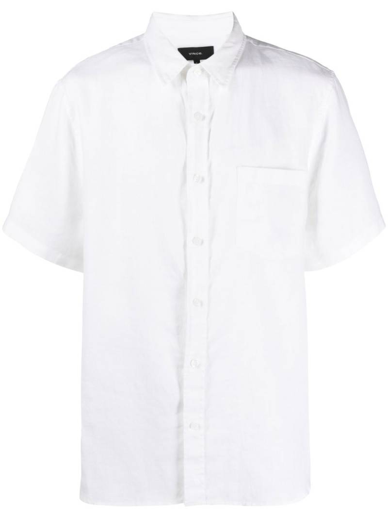 Vince short-sleeve linen shirt - White von Vince