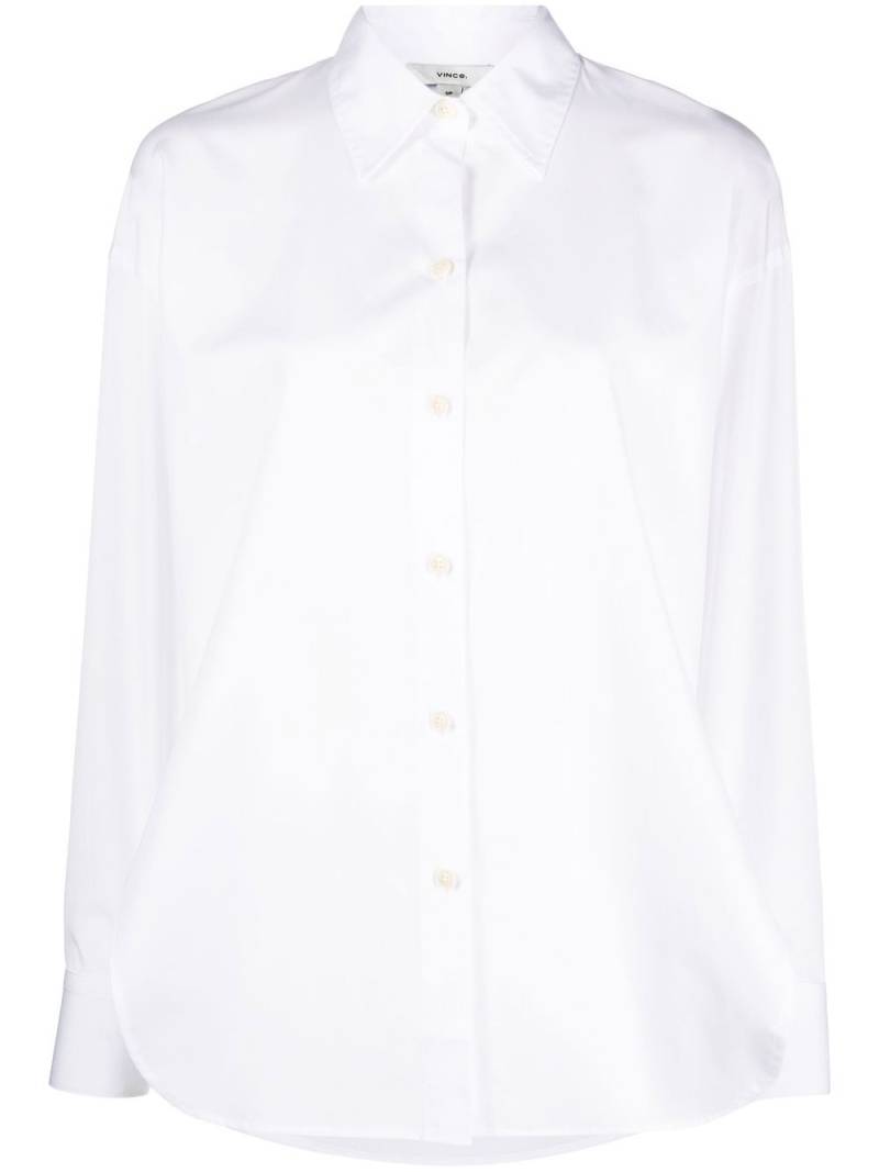 Vince side-slit cotton shirt - White von Vince