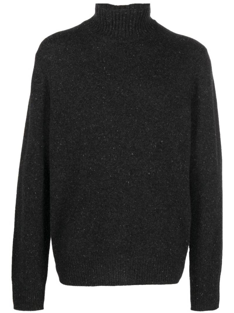 Vince speckle-knit roll-neck jumper - Black von Vince