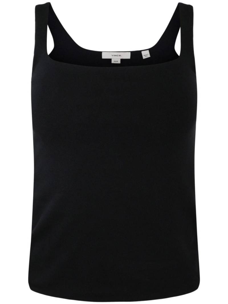 Vince square-neck low-back tank top - Black von Vince