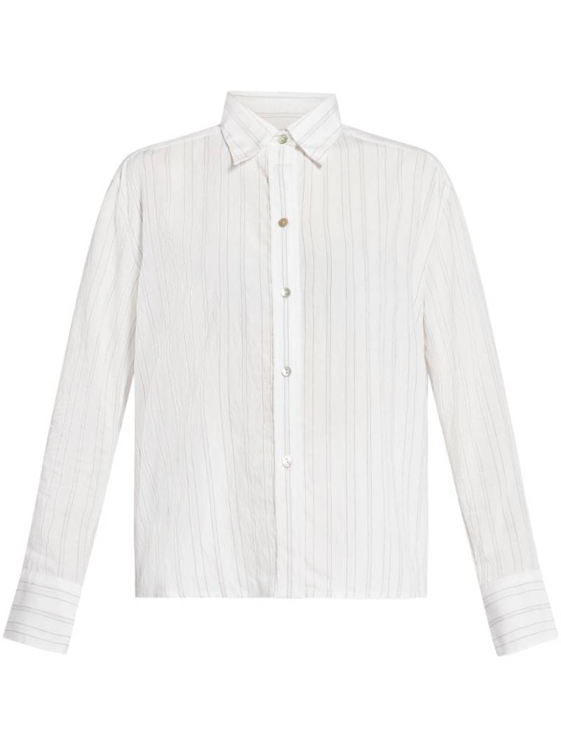 Vince striped long-sleeve shirt - White von Vince