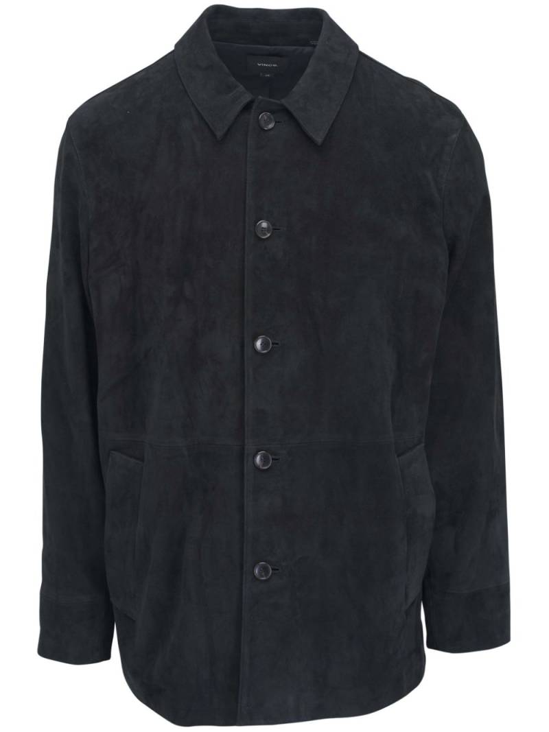 Vince suede shirt jacket - Black von Vince