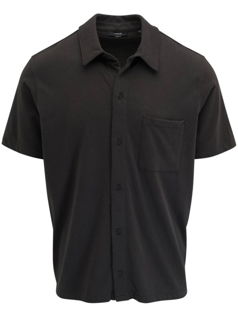 Vince sueded cotton shirt - Black von Vince